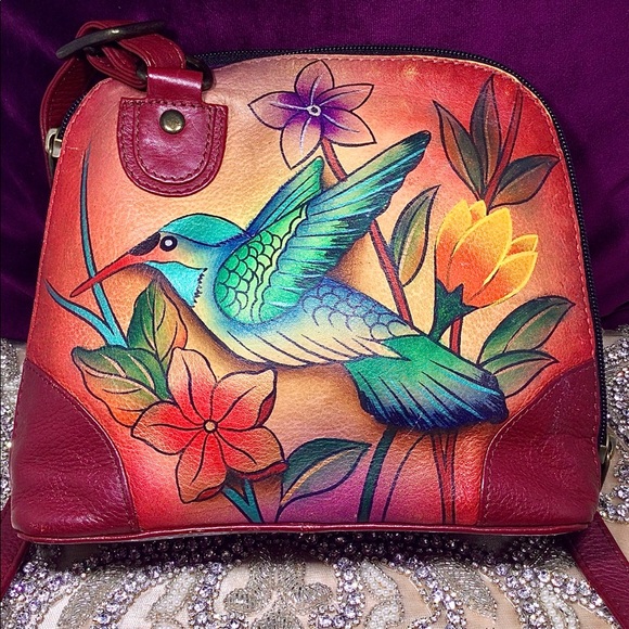 Anuschka Handbags - Pristine Retired Anuschka Flying Jewels Crossbody